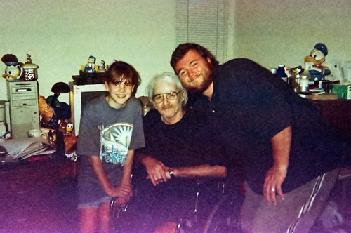 Jessica with my grandfather John Wise Sr and my dad John Wise Jr