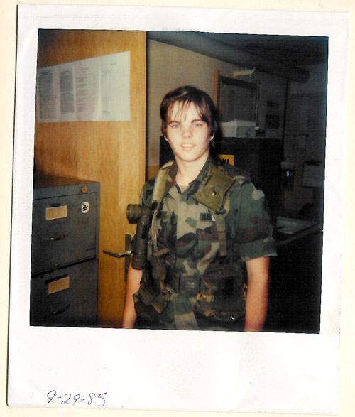 Sheila Clark on September 29, 1985 stationed with the U.S. Army in Wiesbaden, Germany