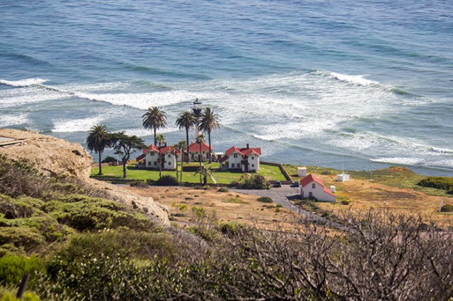working lighthouse (the old one was blocked by fog)