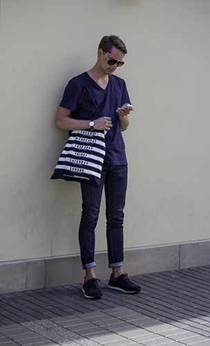 a shopper waiting for someone