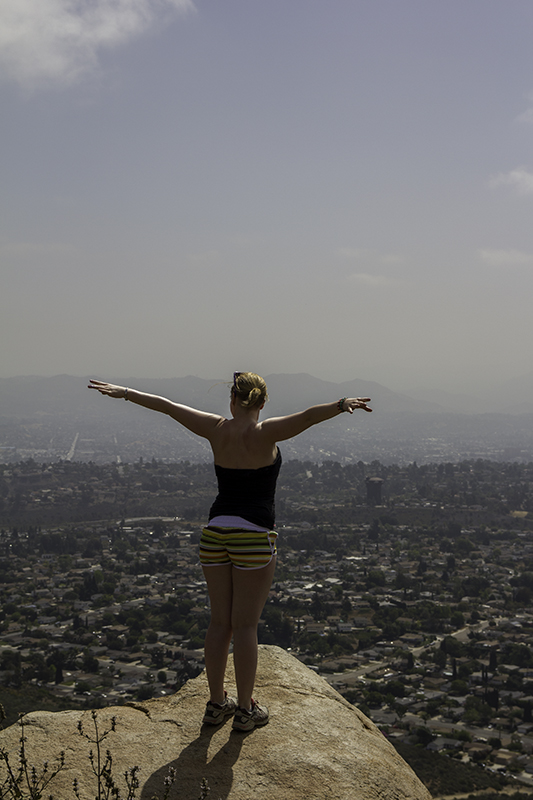 Marita enjoying the view