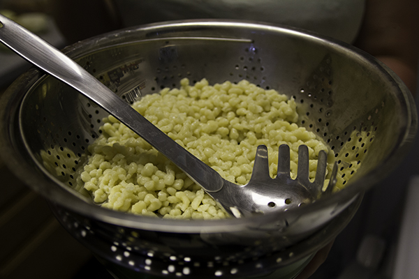 some spaetzle in a bowl