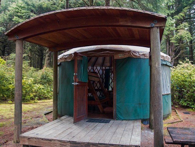 a yurt