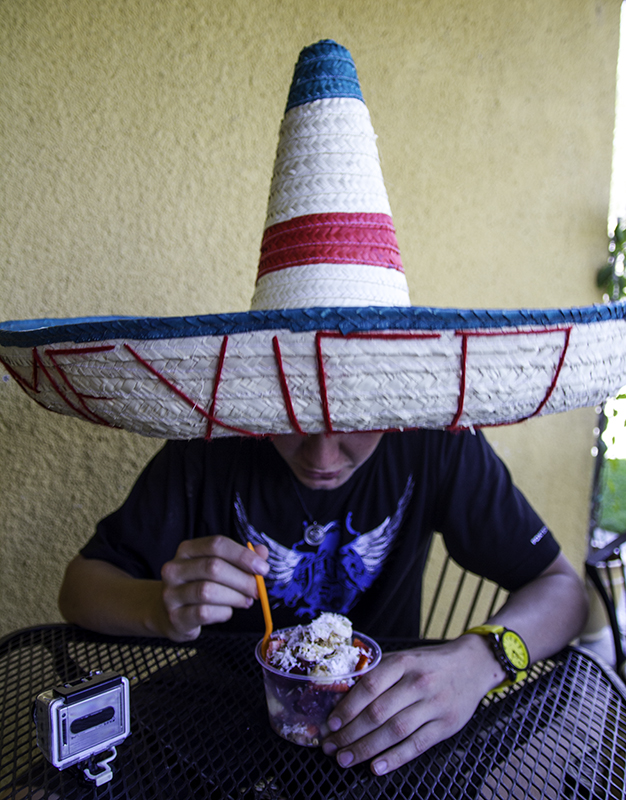 Paul with his acai bowl