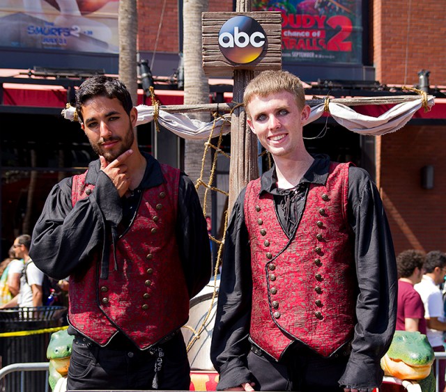 vampire-looking pirates for a show on ABC