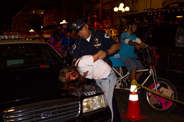 Nadia getting arrested for being dead and disorderly