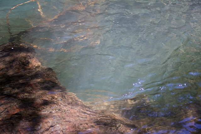 pool at the base of the waterfall