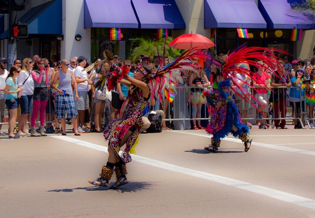 more costumed dancers