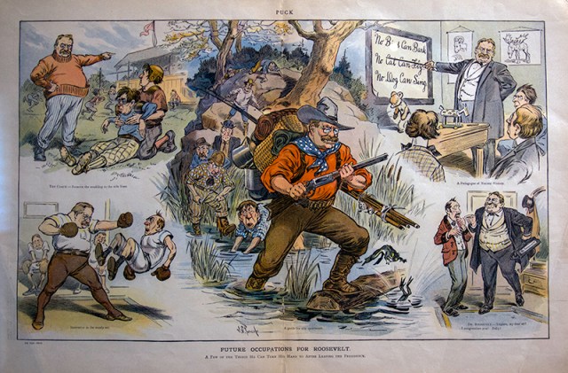 Puck political cartoon of 26th president