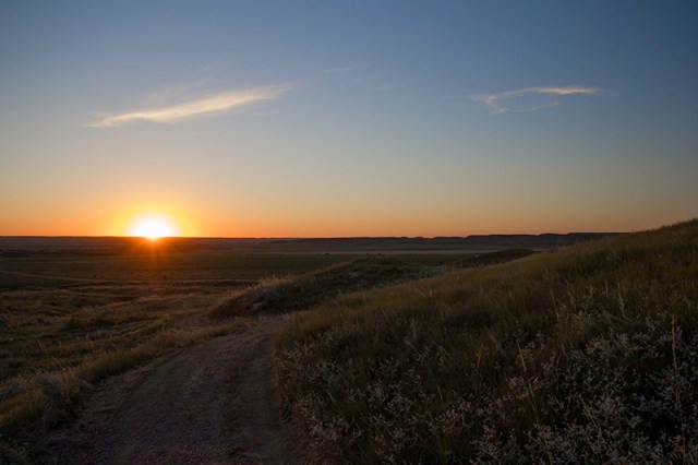 sunset on 70 Mile Butte