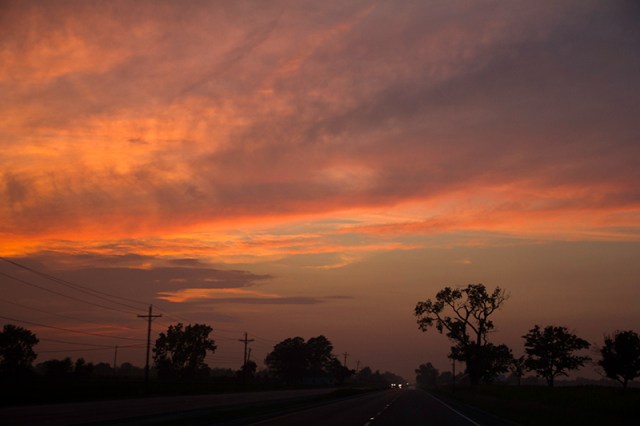 sunset in Ohio