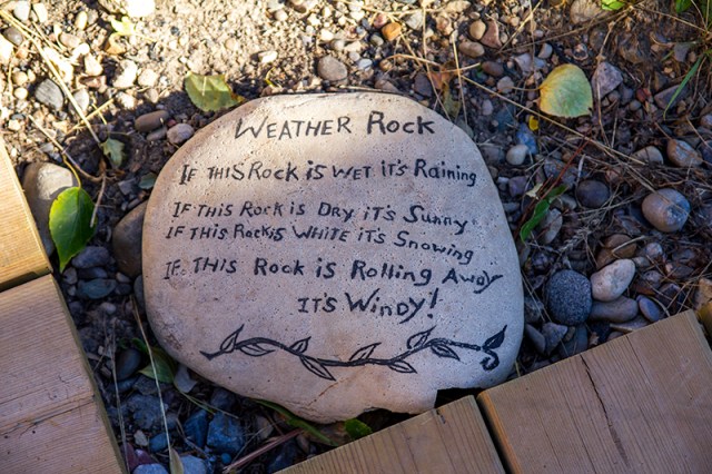 weather rock at Fort Whoop-Up