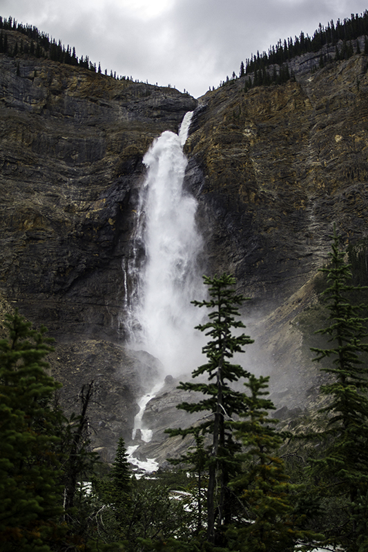 nearing Takakkaw Falls