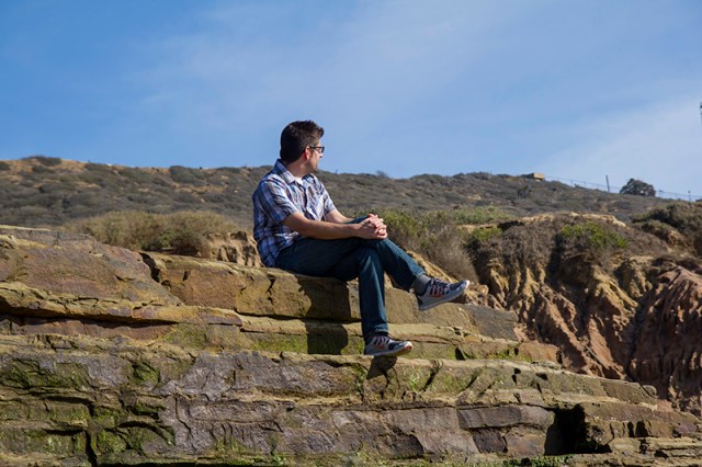 stranger sitting in sunlight