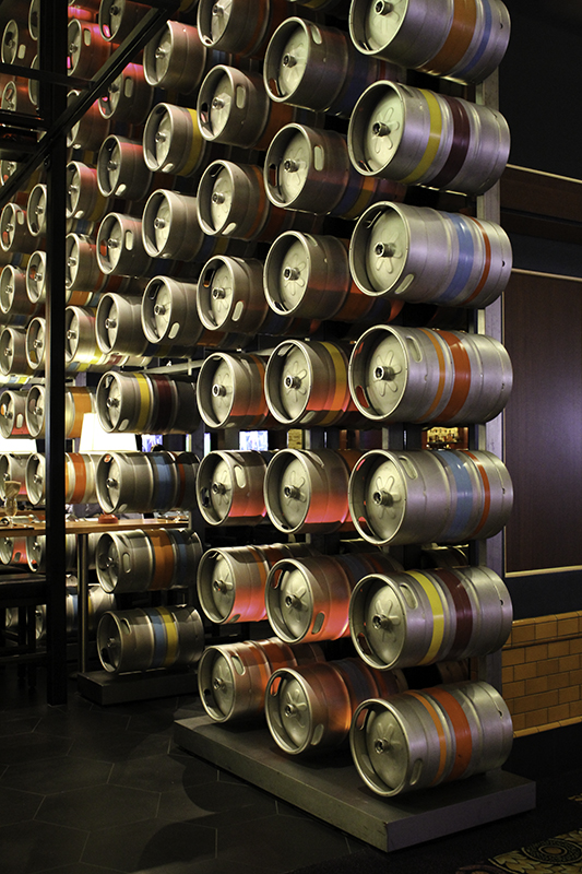 keg wall at Gordon Ramsay Pub & Grill