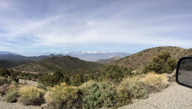 view on the way to the Bristlecone Pine Forest