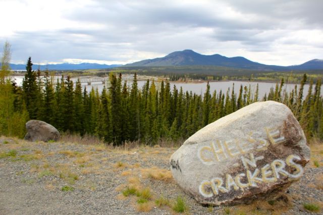 Teslin, YT is over the lake 