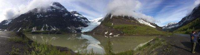 panorama of Bear Glacier
