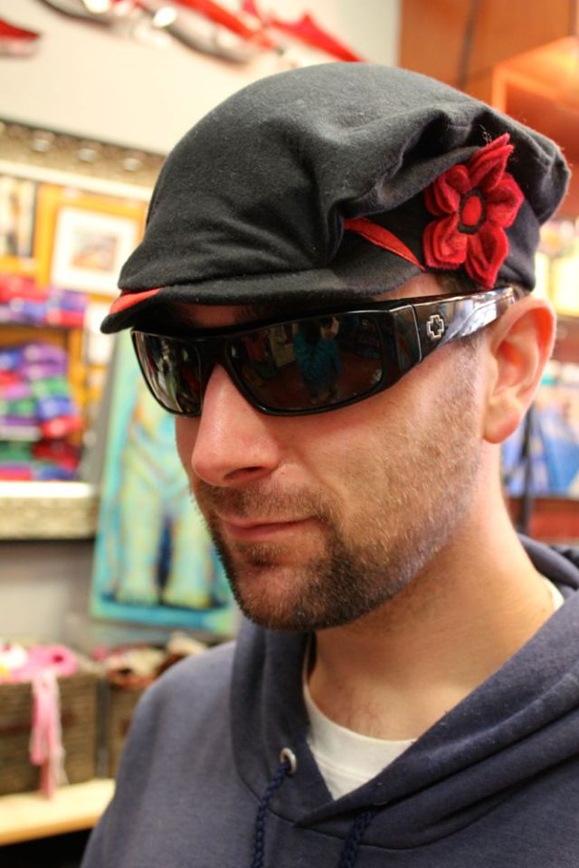 Caleb hat shopping along State St.