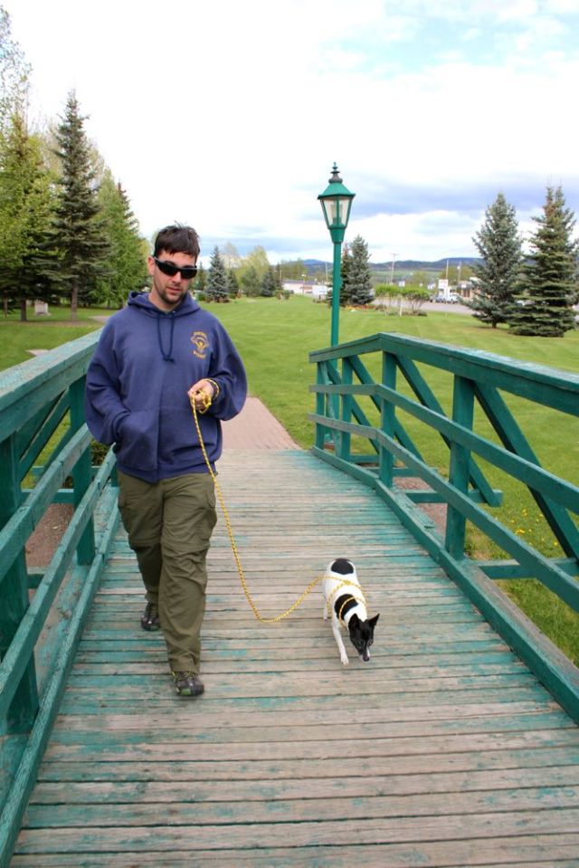 at the park in Houston, BC