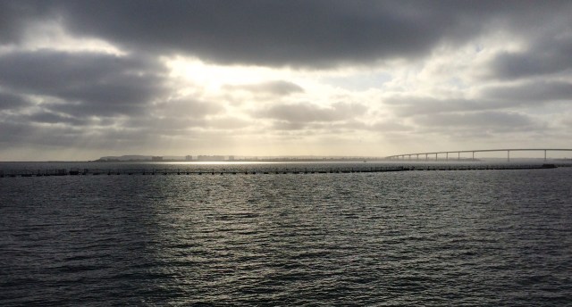 Coronado Bay Bridge on right