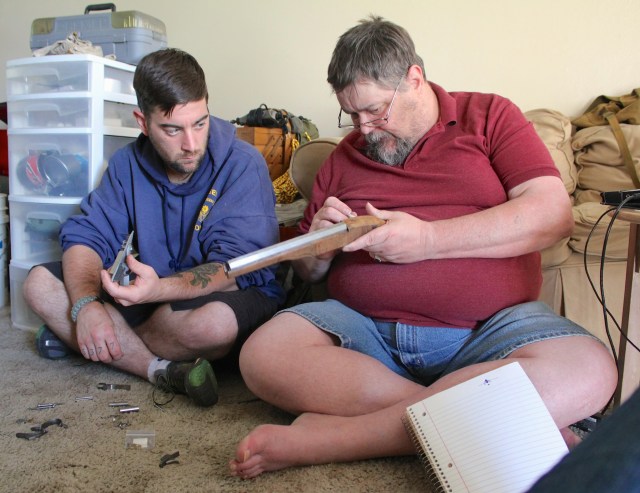 Caleb and Robert - gunsmithing
