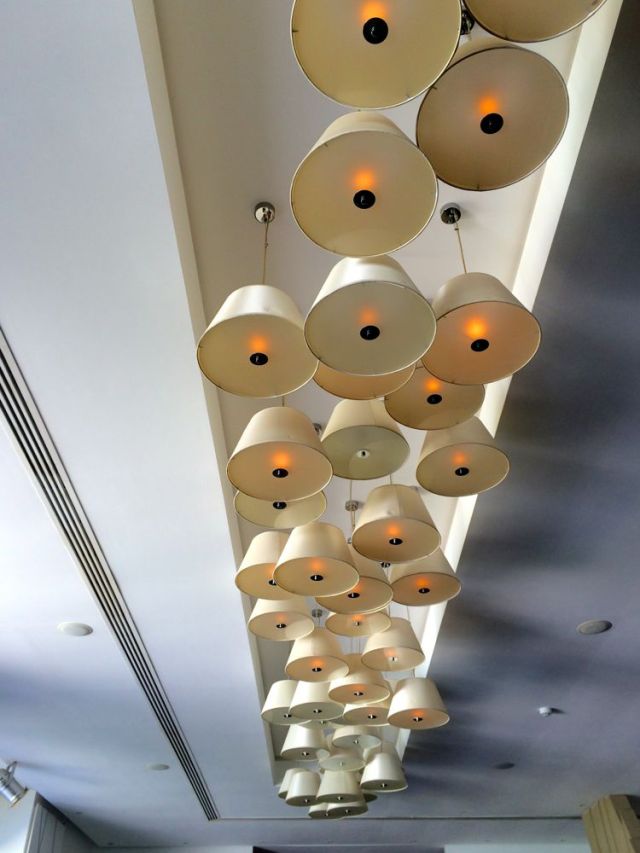 lighting at Muju Restaurant