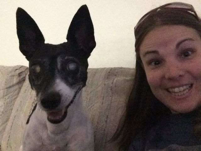 Piggy and me at the USDA office