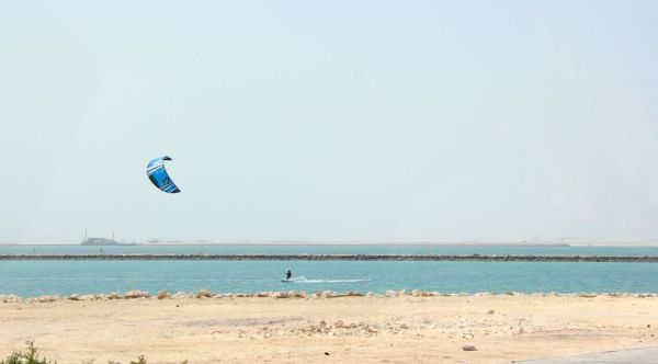 kiteboarding at Amwaj Islands