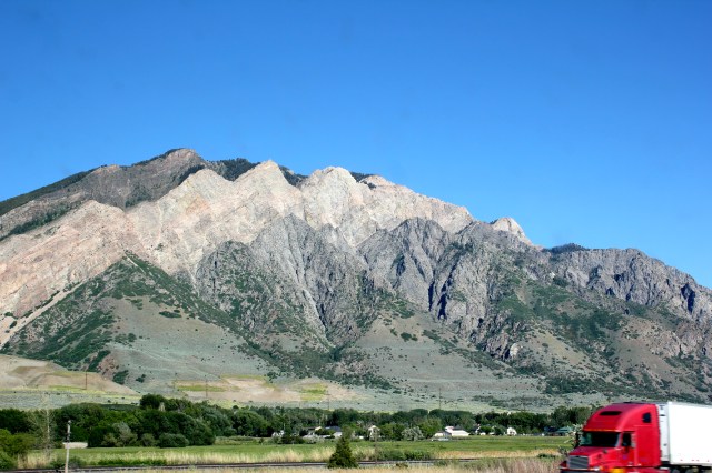 Wasatch Range, I-15 south near Clearfield, UT