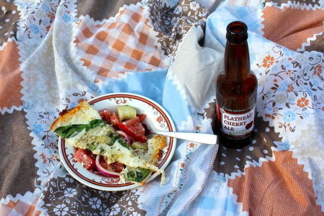 dinner in the backyard