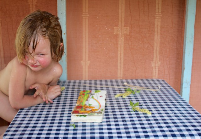 Lyra after getting sprayed in the face