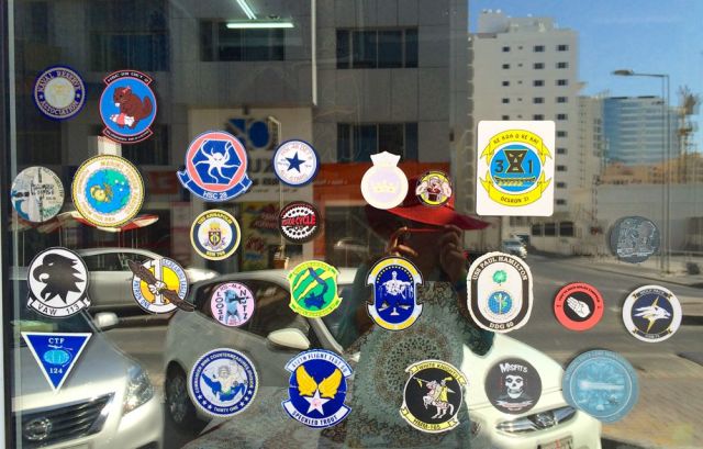 just more stickers on a window