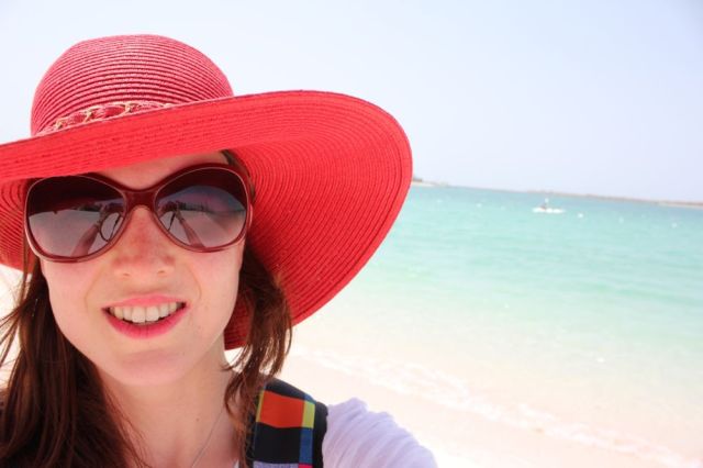 selfies on the beach