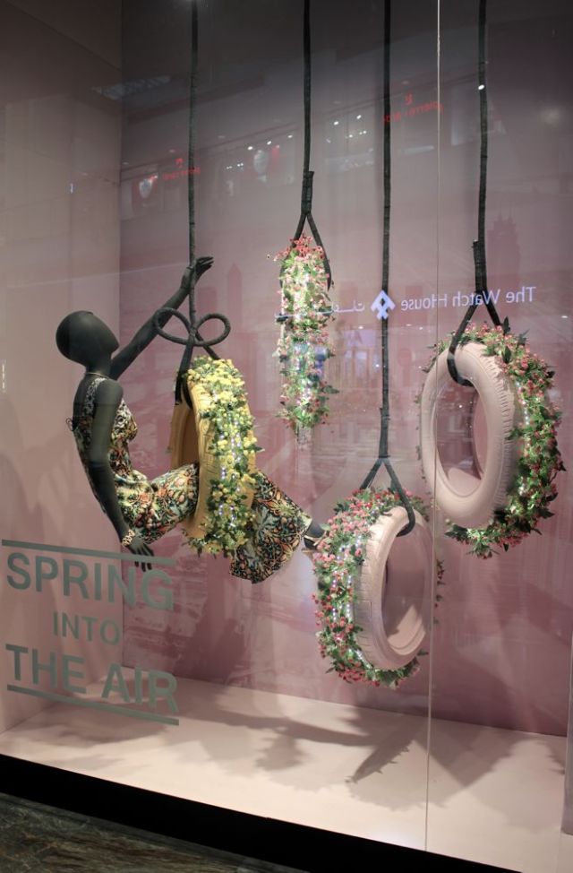 dress with matching tire swing in Abu Dhabi Mall