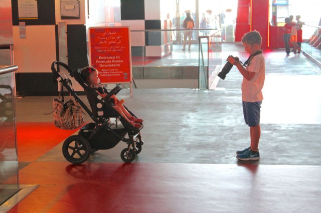 kid baby/camera sitting while parents get some g-force!