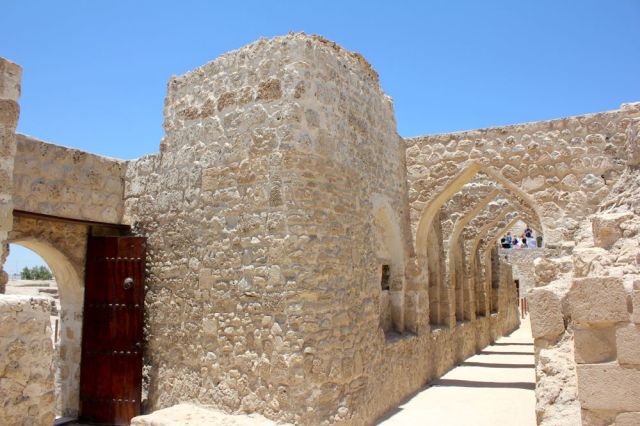 the entrance to Bahrain Fort