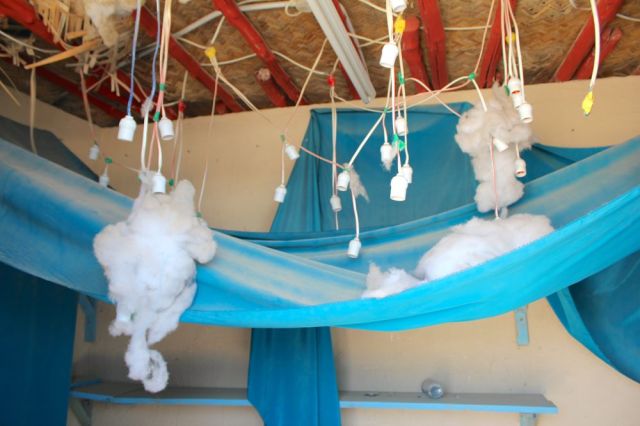 behind door 2: slumber party setup 