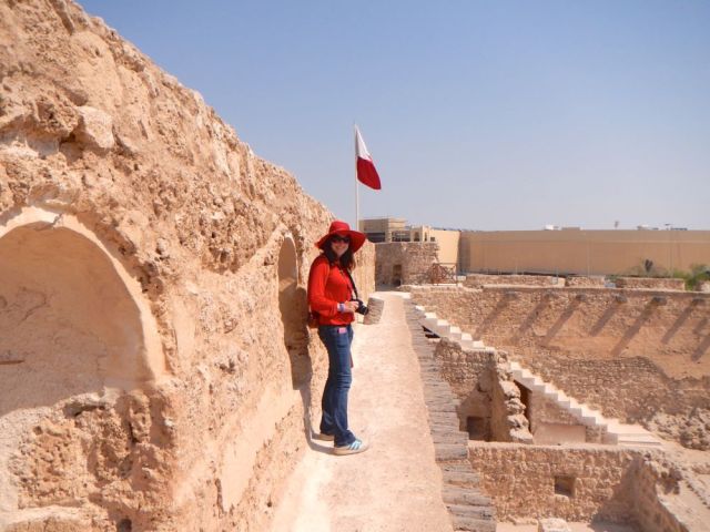 getting a different view on the 500-year old wall