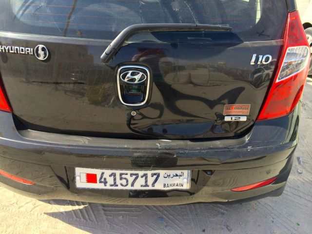 second damaged rental car