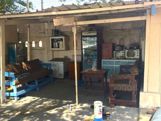 taxi driver outdoor lounge near base