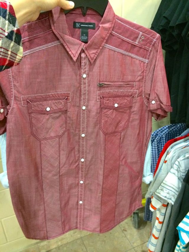 the cute, but too small, shirt