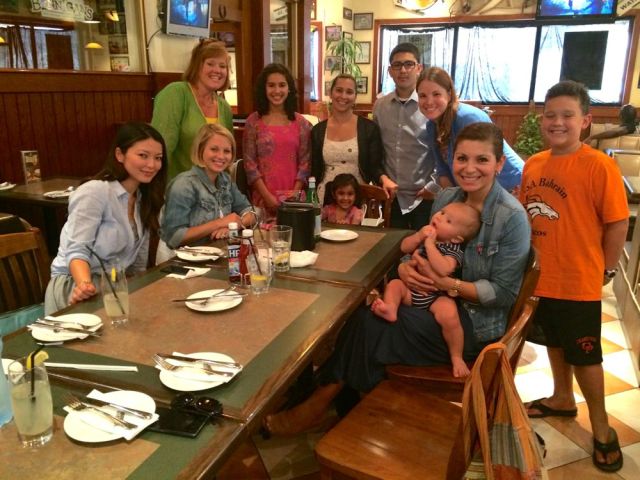 Reika, Nikki, Amy, Josie, Christie, Angel, Mark, me, Yanell, Lucas, Nick