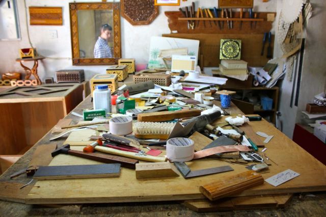 the carpenter shop at Heritage Village