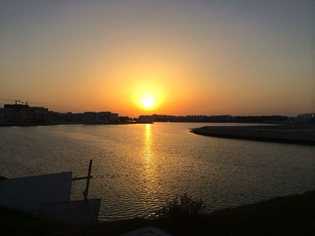 beautiful sunset over Amwaj Islands