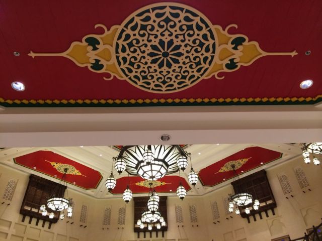 details in the ceiling