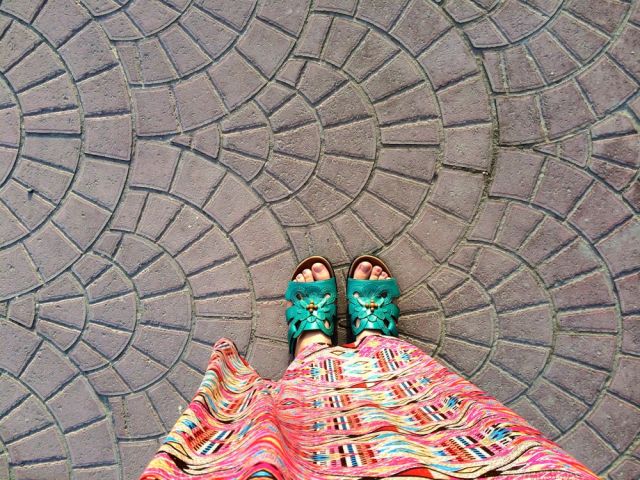 my new shoes! and each brick was individually cut and laid