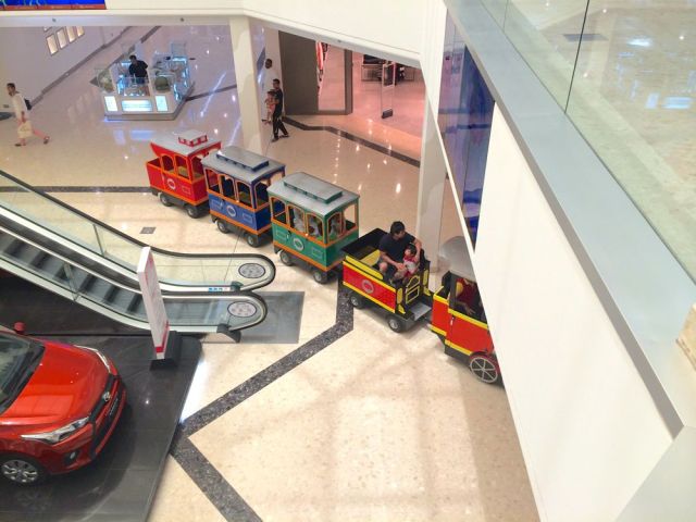 cars, trains, and sweets at Seef Mall