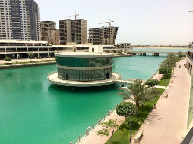 the unknown building in the middle of The Lagoon
