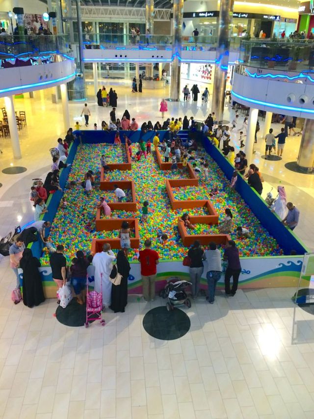 ball pit at Seef Mall